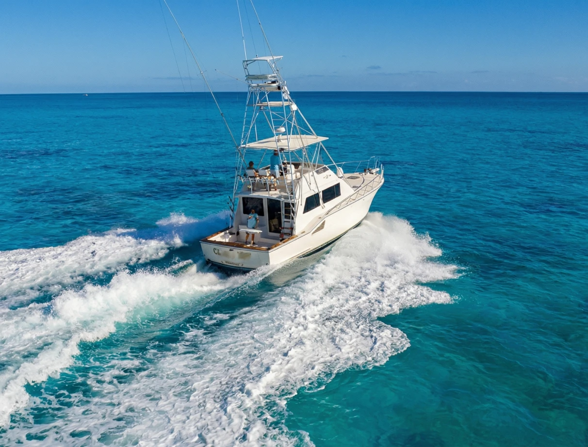 Charter fishing boat
